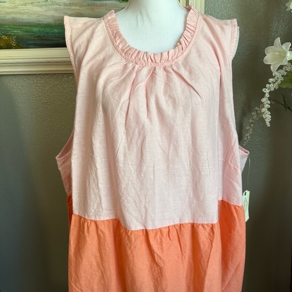 St. John's Bay Colorblock Sun Dress Women's Size 3X Multicolored NWT - Picture 15 of 17